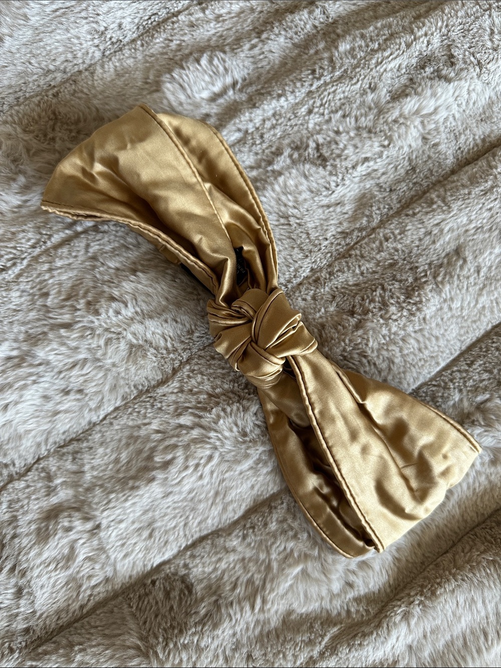 Slip Pure Silk Twist Headband Gold